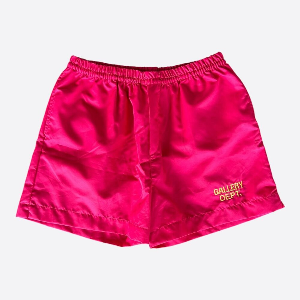 Gallery Dept Pink & Yellow Logo Zuma Shorts